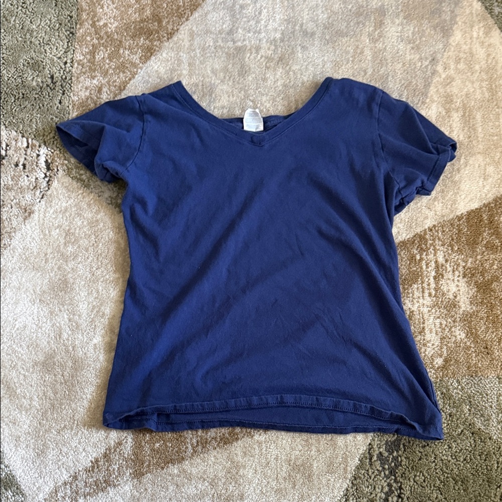 Blue V-Neck T-Shirt